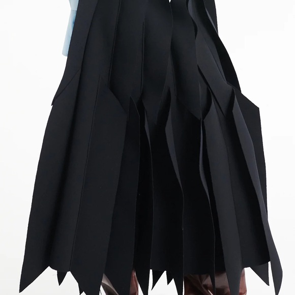 A.W.A.K.E MODE Dresses & Skirts - SKIRT WITH PANEL APPLIQUE BLACK